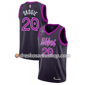 Muški NBA Dres Minnesota Timberwolves Josh Okogie 29 Nike 2018-19 City Edition Ljubičasta Swingman